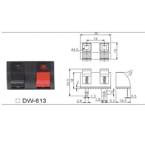 DW−613 スピーカーターミナル