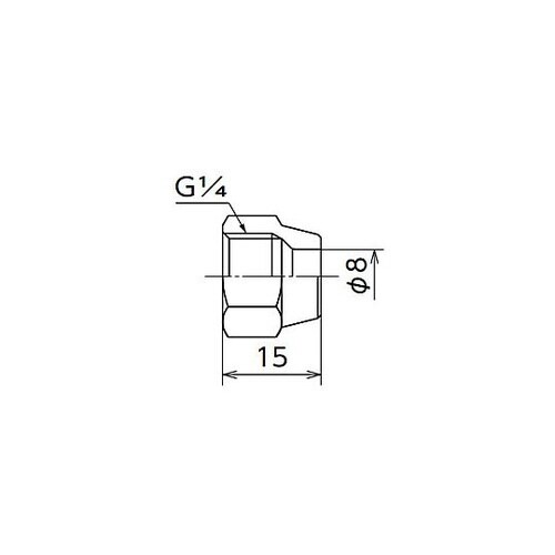 PF1/4” フレアナット(φ8mm)