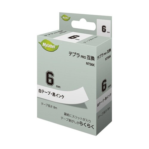 NTS6K(x1) 白地ラベル 6mm