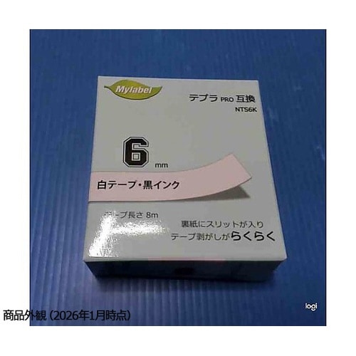 NTS6K(x1) 白地ラベル 6mm