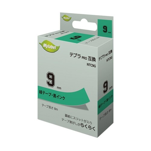 NTC9G(x1) 緑地ラベル 9mm