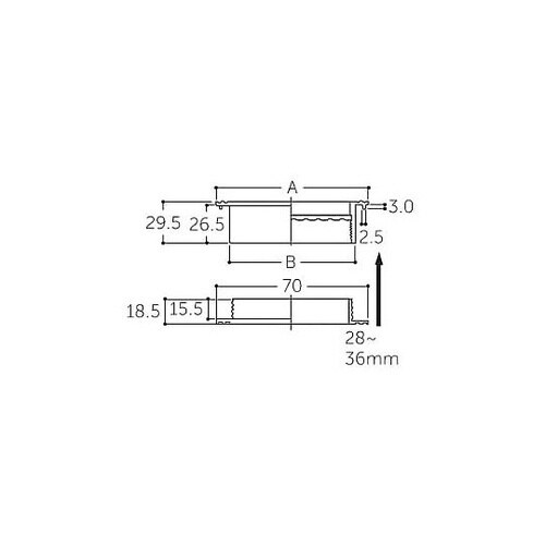 φ 53mm あかり窓(ミルキーホワイト