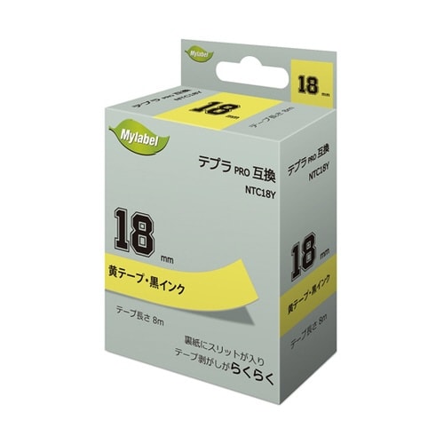 NTC18Y(x1) 黄地ラベル18mm