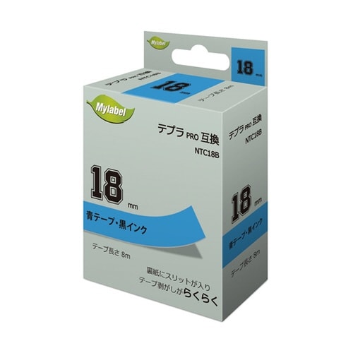 NTC18B(x1) 青地ラベル18mm