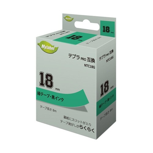 NTC18G(x1) 緑地ラベル18mm