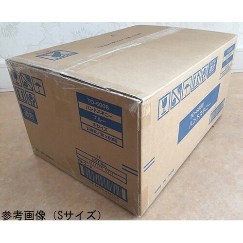 TO−600B 手袋ブルーXS100枚