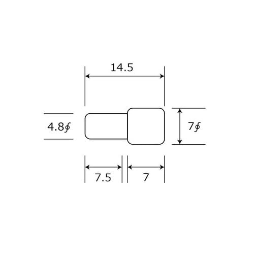 if−072 差込ダボ 4.8×7m