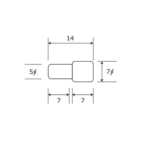 if−073 差込ダボ 5×7mm10個