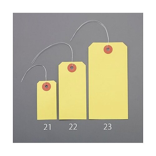 30x 60mm 針金荷札(黄/1000