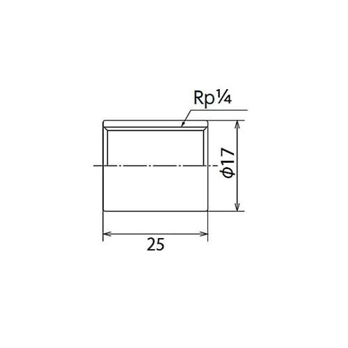 Rp1/4” ソケット(ステンレス製)