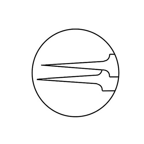 0.4x110mm ピンセット(直/先細