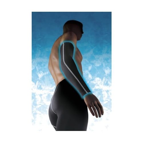 冷感 パワーストレッチアームカバー ホワ