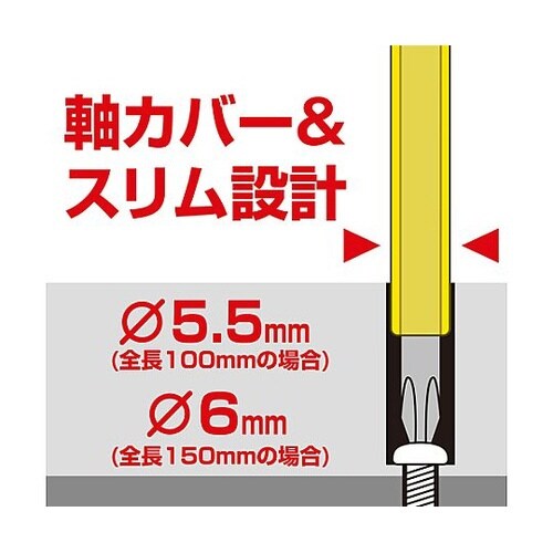 #2x150mm 絶縁ビット EA813