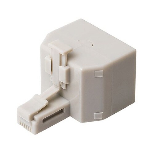 モジュラージャック分配アダプター(6極4