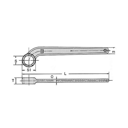 17mm 片口めがねレンチ EA613N