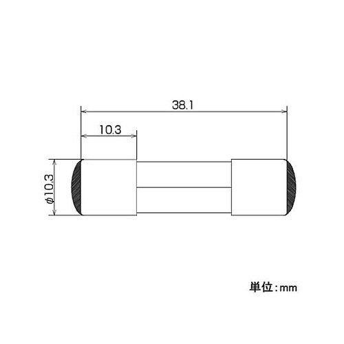 250Vx2.0A/φ10.3mm 管ヒ