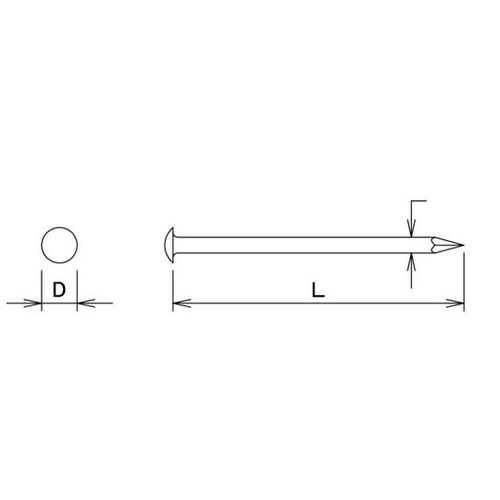 10183057 HP 真鍮釘 丸頭