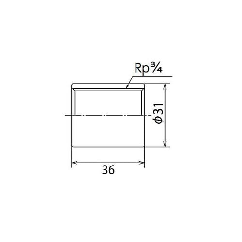 Rp3/4” ソケット(ステンレス製)