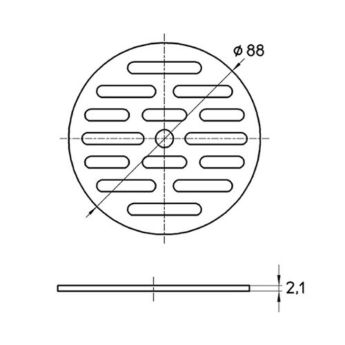 H40F−88 排水用皿 直径88mm
