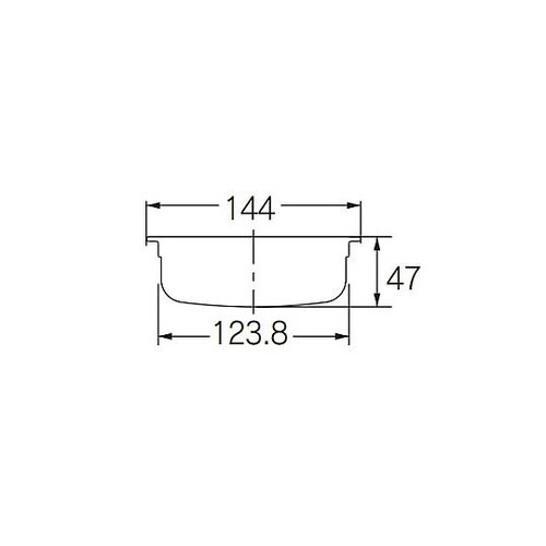 144x 47mm 流し台網かご(ステン