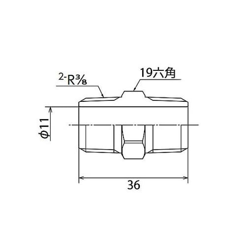 R 1/2” ニップル(ステンレス製)