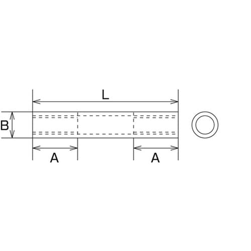B1563 ステンレス パイプナット