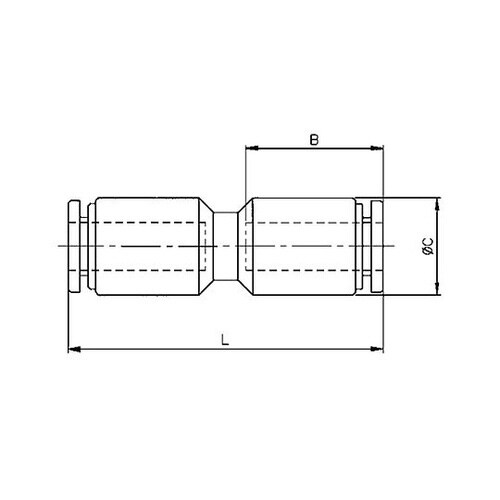 6mm ストレートユニオン(2個) EA