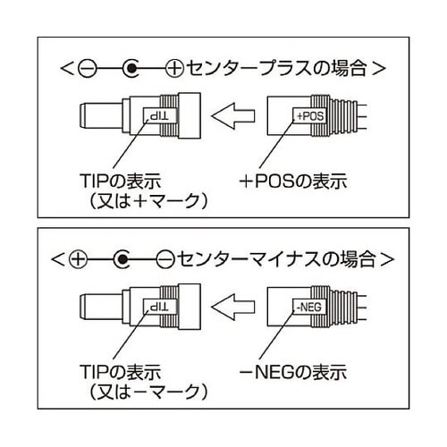 AC100V 50/60Hz ACアダプ
