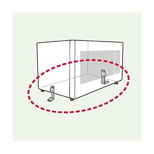 転倒防止粘着プレート(小型レンジ用/2個