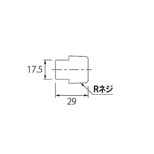 R 3/4” 給水管用プラグ(クロムメッ