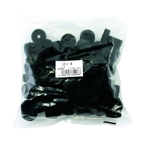 スポンジ 黒(100入)3/16X21