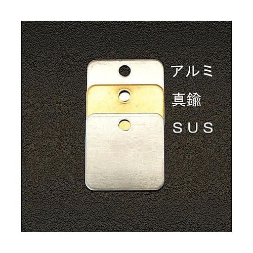 38x38mm タグブランク(ステンレス