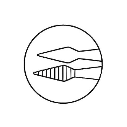 0.7x125mm ピンセット(直) E