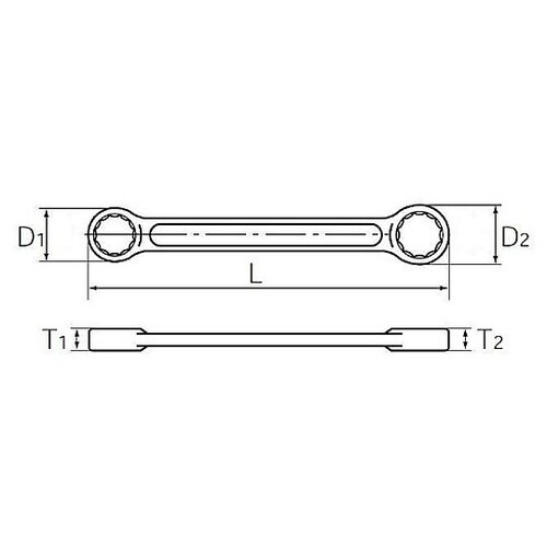 17x19mm 両口めがねレンチ(ショー