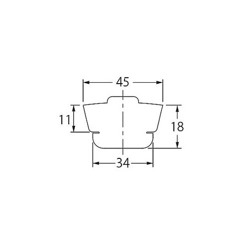 34x45mm チェーン付ゴム栓 EA4