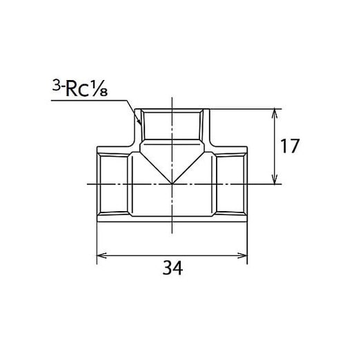 Rc1/8” チーズ(ステンレス製) E