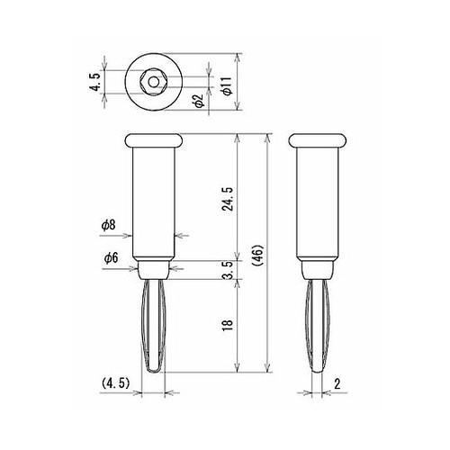 30V/3A バナナプラグ(赤) EA9