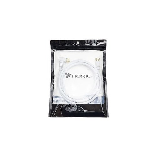 ケーブル 1.5m 白 F型差込式ネジ式