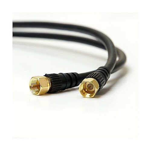 ケーブル 5.0m 黒 両側F型ネジ式