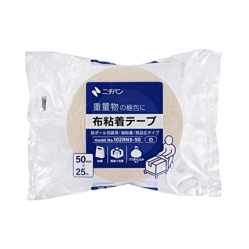布テープ No.102RN 白 幅50mm 10巻