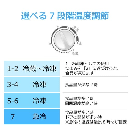 66L上開き冷凍庫