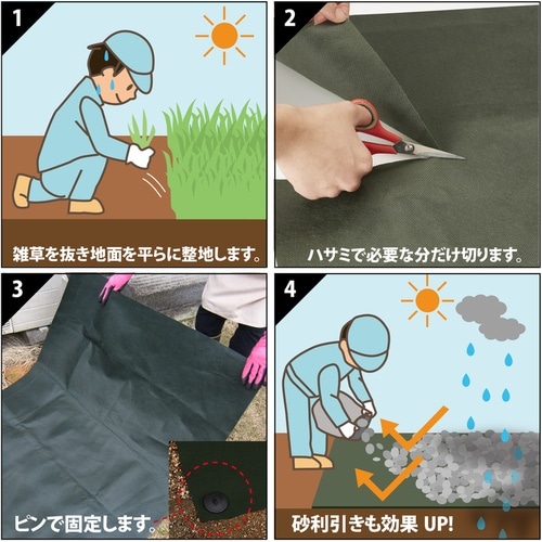 園芸用防草シート1×10m 10枚入