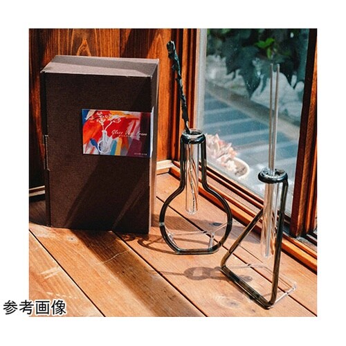 ガラスベースフレーム まる チャコール