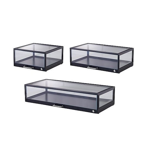 卓上ショーケース 黒艶消し 幅90cm