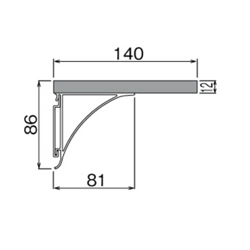 シェルフ ラウンドシェルフ 45cm 壁