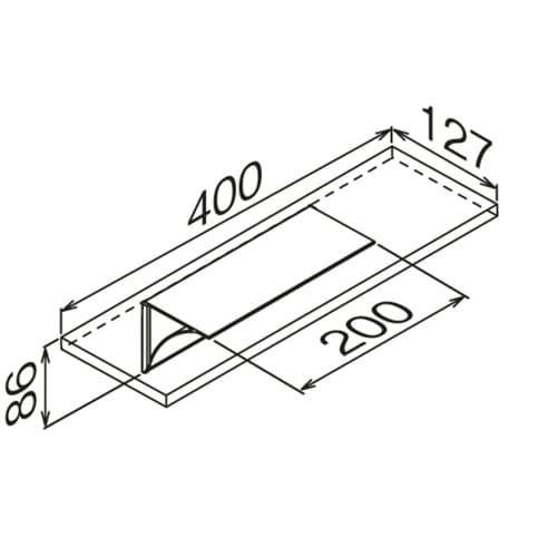 シェルフ ウッドシェルフ 40cm 壁付
