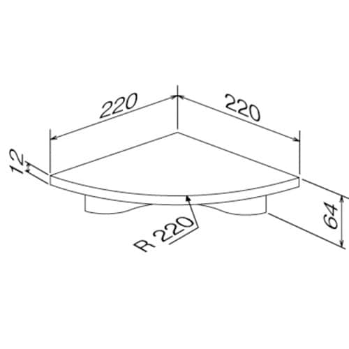 シェルフ カドアールシェルフ 22cm