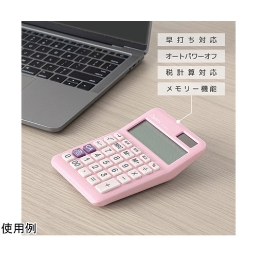 抗菌タッチ電卓S ピンク C1259P