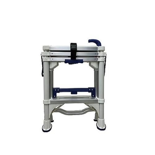 伸縮式4段アルミ脚立 手すり付き 998