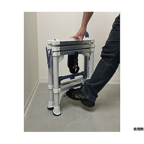 伸縮式4段アルミ脚立 手すり付き 998